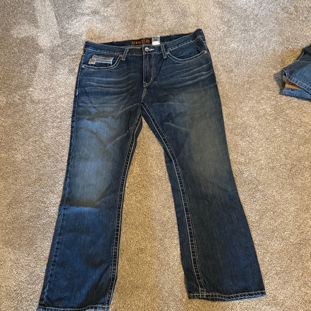 Cinch Men's Deep Indigo Bootcut Jeans